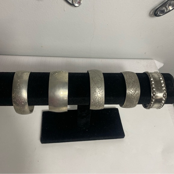 Lot of 3 Bracelet’s 900 Silver Mid-Century. &1 Norway & 1 Pewter’s - Picture 2 of 11